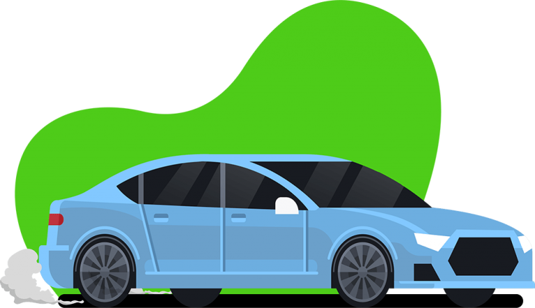 Auto mit Abgas Rußpartikelfilter